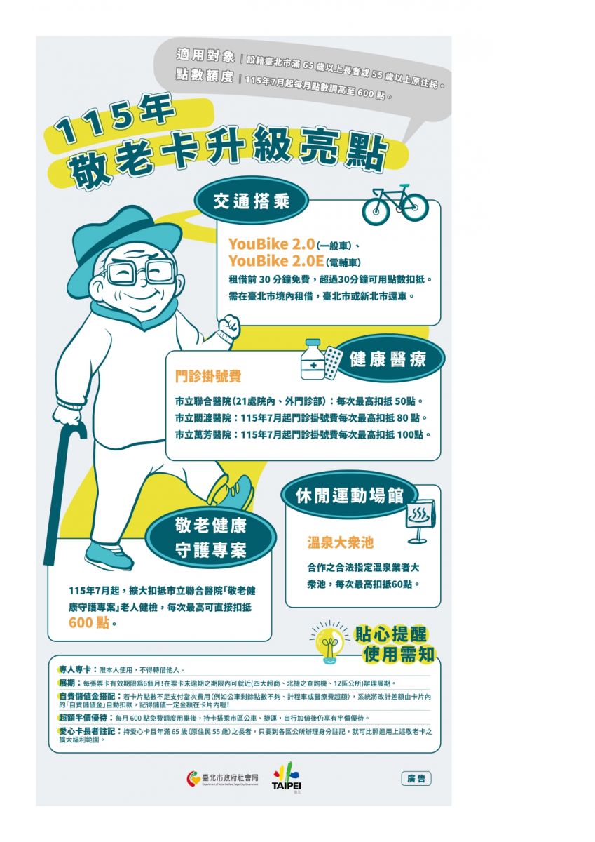 臺北市敬老卡