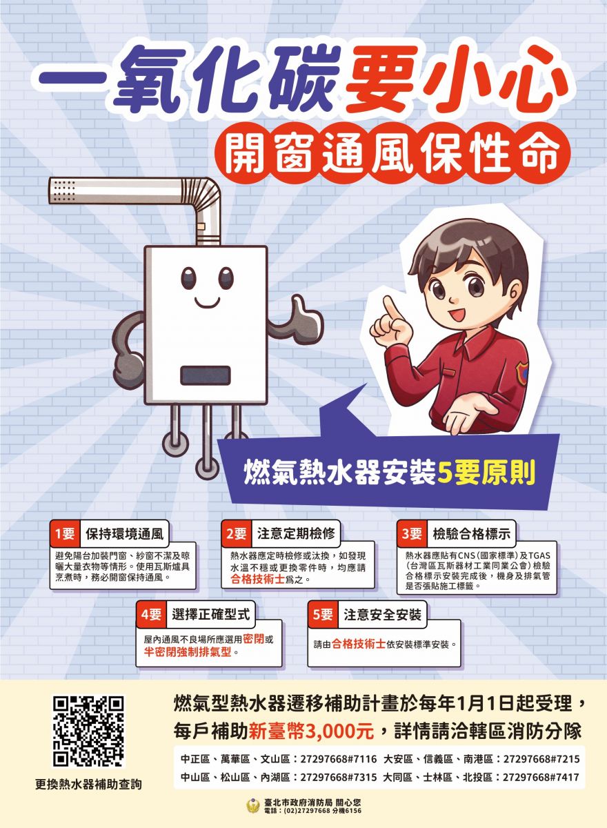 防範一氧化碳宣導